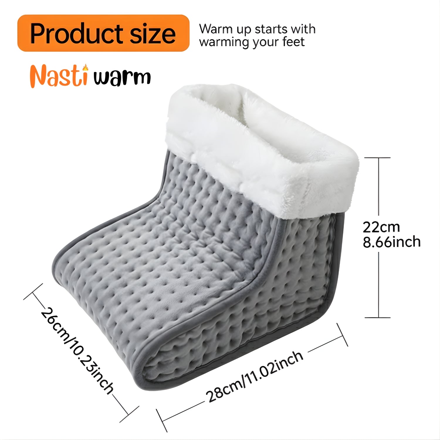 WarmNest Pro™ Premium Soft Electric Heated Foot Warmer Pad 9-gear