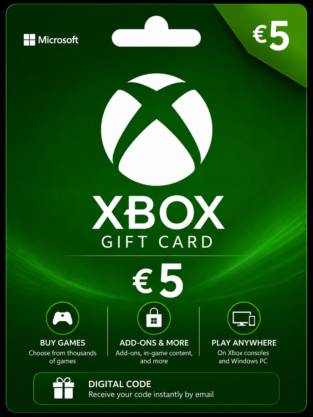 Xbox Gift Card $5 (Global)