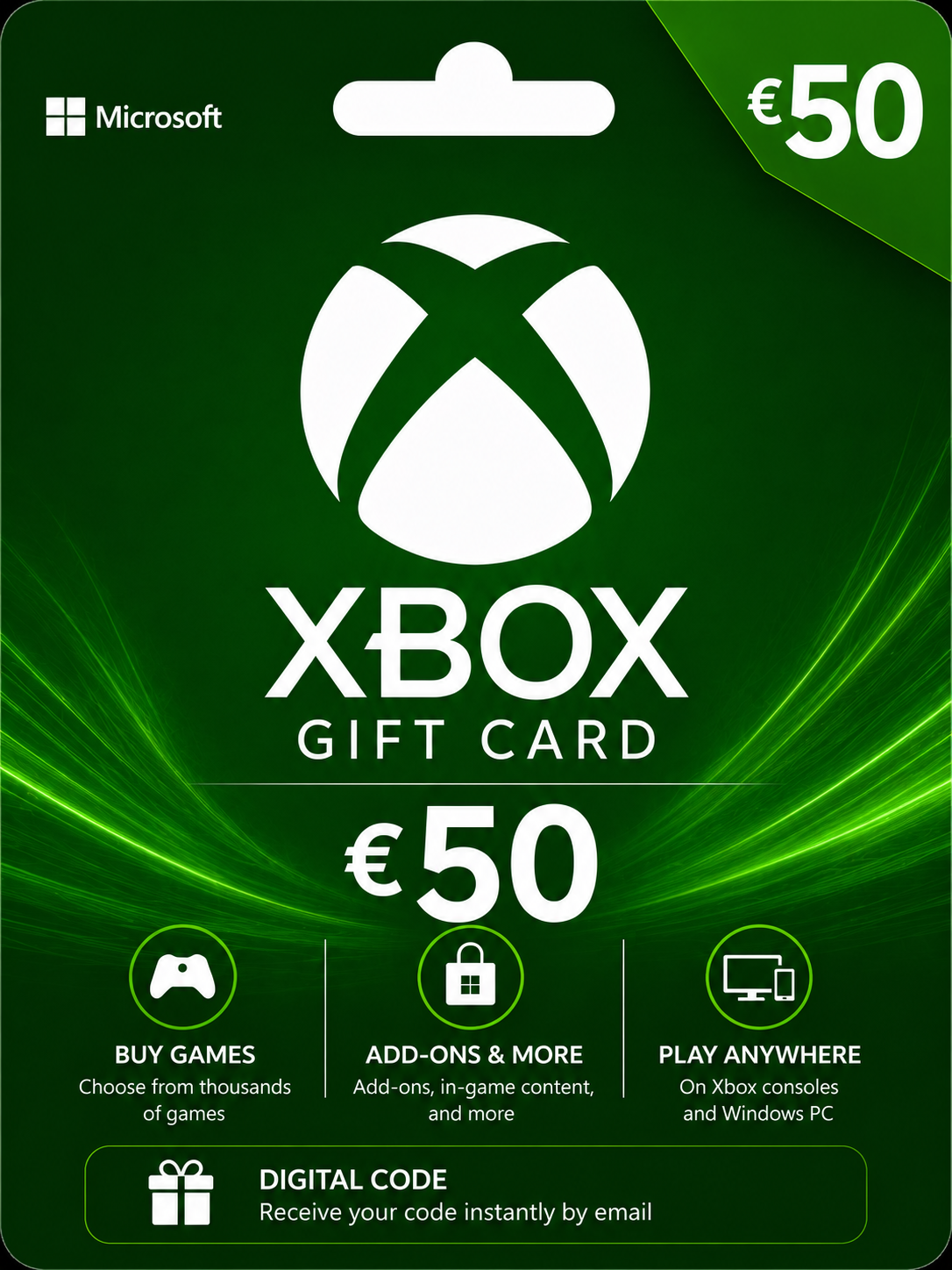 Xbox Gift Card $50 (Global)